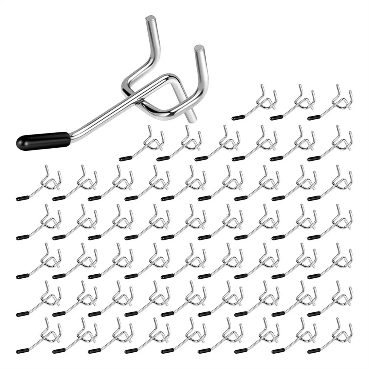 A45I Pegboard Hooks 55 Pack 2 Inches, Peg Board Hooks for Hanging, Fit 1/4inch Peg Board Organizer Accessories for Garage