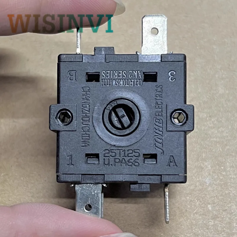 1PCS  XK2 XK234-7 25T125 series heating rotary selection switch circulating gear 6pin 4gear＆ 5pin 4gear 15A250V 26A125V