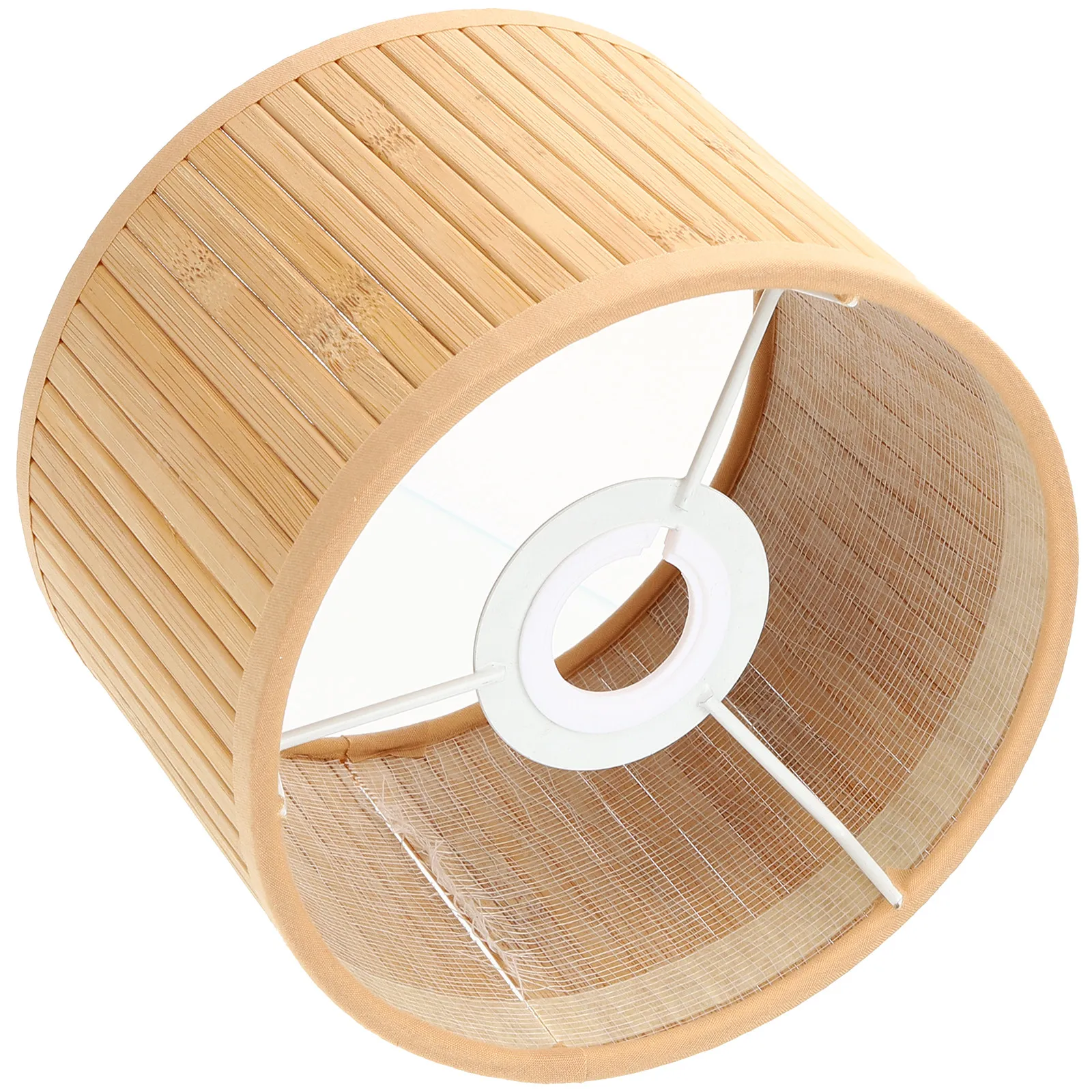 

Bamboo Lamp Shade Small Retro Design Light Cover for E27 E14 Socket Indoor Lighting Replacement Shade for Desk Lamp Study Room