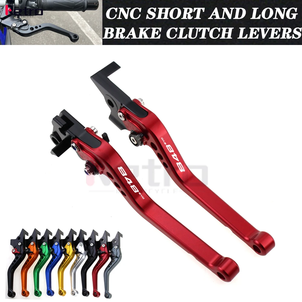 

For DUCATI 848 EVO 2007 - 2013 Motorcycle Accessories Long / Short Handles Brake Clutch Levers