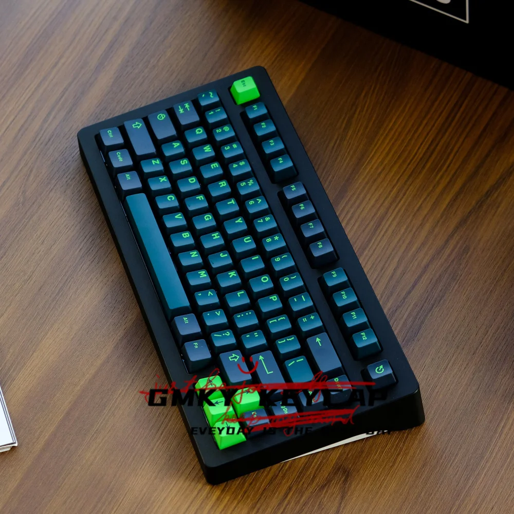 Imagem -05 - Gmky Wavez Keycaps Perfil Cereja Tiro Duplo Mouse Abs Teclas Pbt Apto para Teclado Mecânico mx Switch