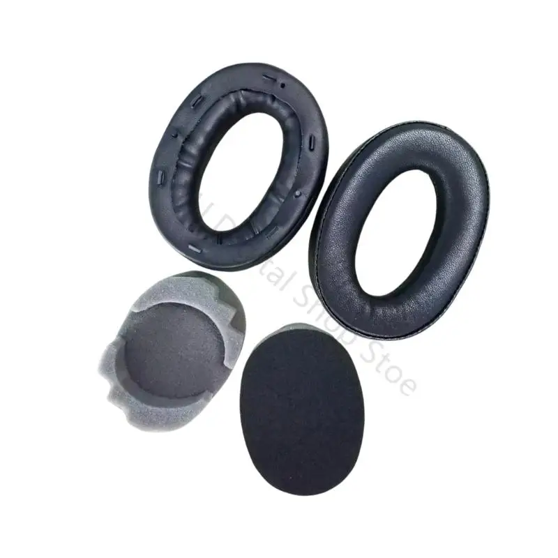 96BA 1 Paar Ersatz Ohr Pad für MDR-1000X Bluetooth-kompatibel On-Ear-Kopfhörer Weiche Ohr Kissen Schaum Abdeckung – Detail 7