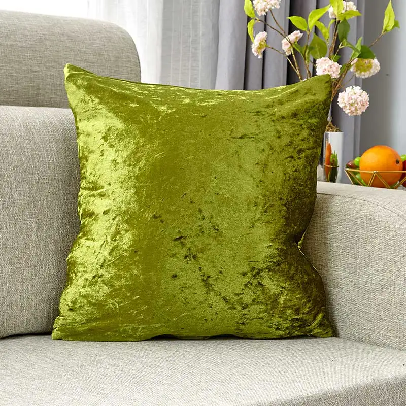 

4 colors Pillow Cover Ice Velvet Cushion Cover for Living Room 45x45cm Throw Pillow Cover Home Decorative Pillows Cover for Sofa