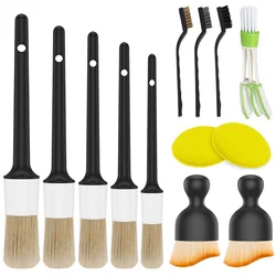 Car Detailing Brush Set Car Cleaning Brushes Sponges Towels for Car Air Vents Rim Cleaning Dirt Dust Clean Tool Wash Accessories