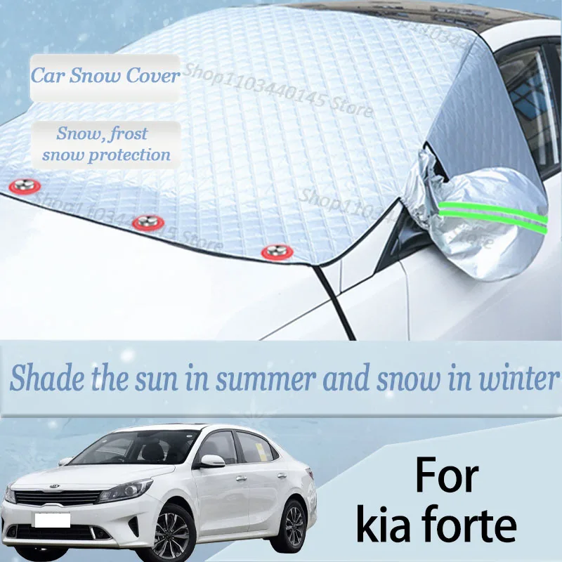 

For kia forte car Snow Windscreen, Snow, Frost, Dust and UV Visor, Winter car clothing, thick magnetic