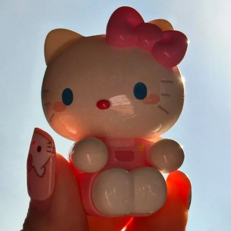 Hello Kitt Anime Kawaii Sanrio Lovely Doll Desktop Decoration Cute Cartoon Birthday Children Pendant Gifts Toys for Kids