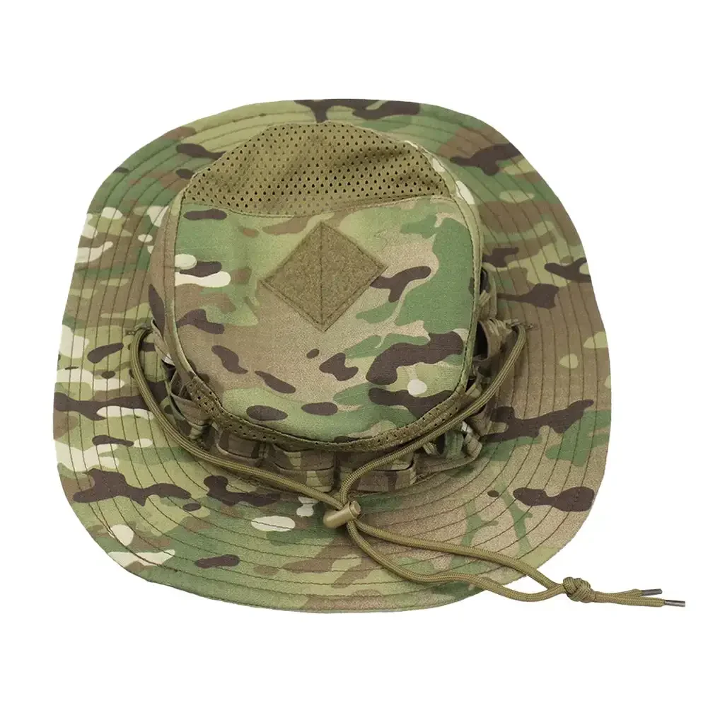 Camouflage Tactical Hats Mesh Bucket Multicam Sunscreen Summer Breathable Caps Hunting Hiking Outdoor Fisherman Beach Sunhat