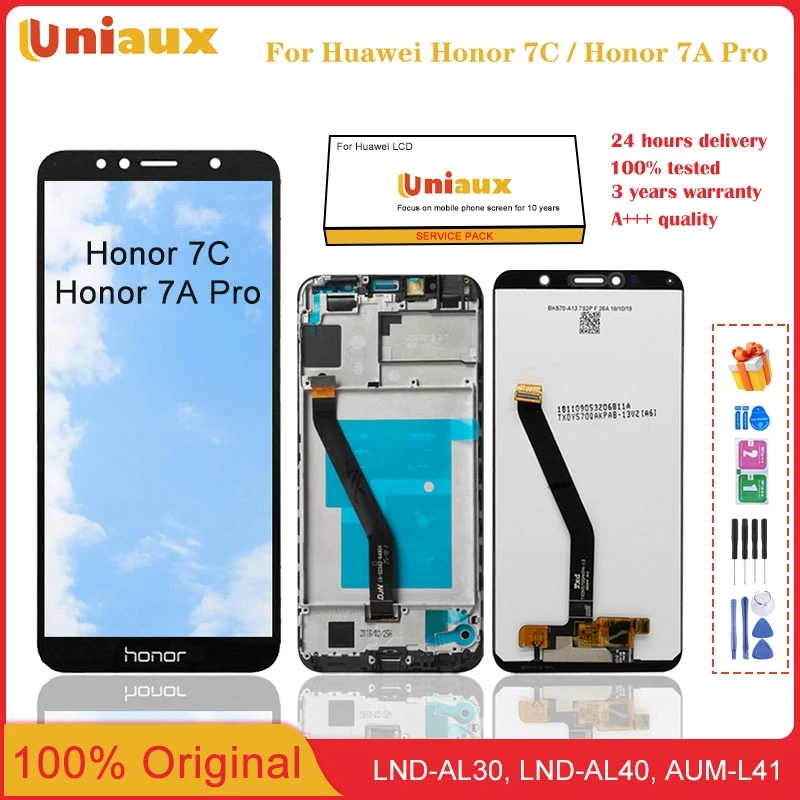 

5.7 " Original Display For Huawei Honor 7C LCD AUM-L41 Display Touch Screen Digitizer Assembly For Huawei 7A Pro AUM-L29