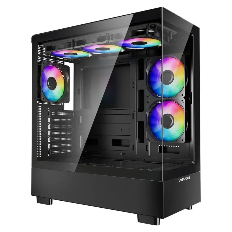 

Computer gaming case with 6 X 120mm pulse width modulation fan for gamers