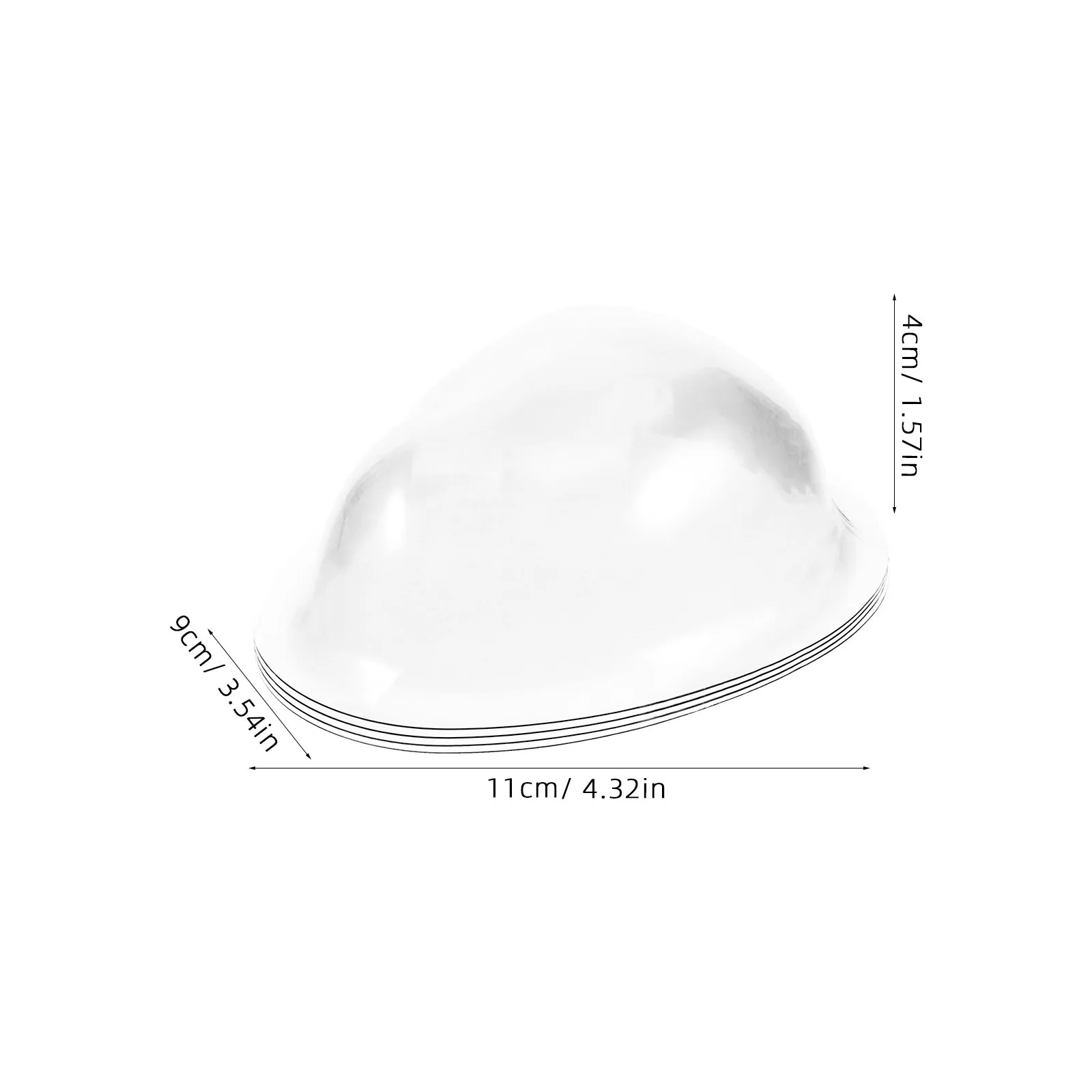 4 pezzi di copertura in plastica per maschera trasparente per protezione Bjd, accessorio per coperture per il viso con display resistente all'usura artigianale fai da te