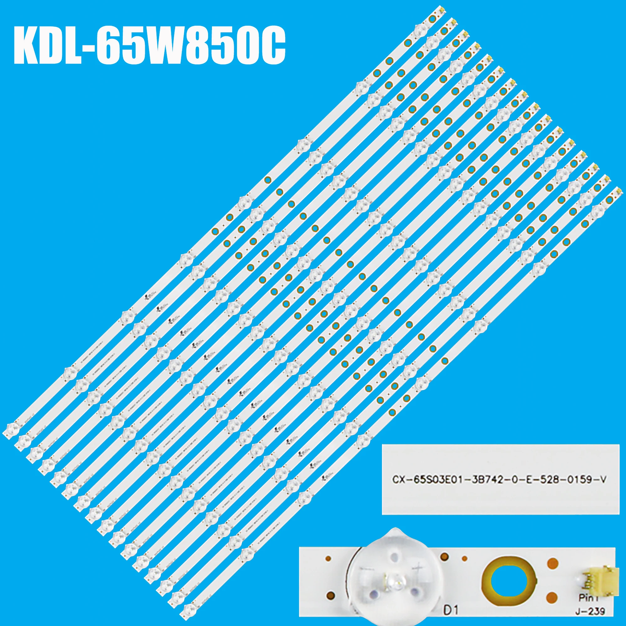 

Светодиодная лента подсветки для KDL-65W809C KDL-65W850C KDL-65W805C KDL-65W855C KDL-65W857C 650TV02 V3 CX-65S03E01-2B762-0-A-565-3854-V