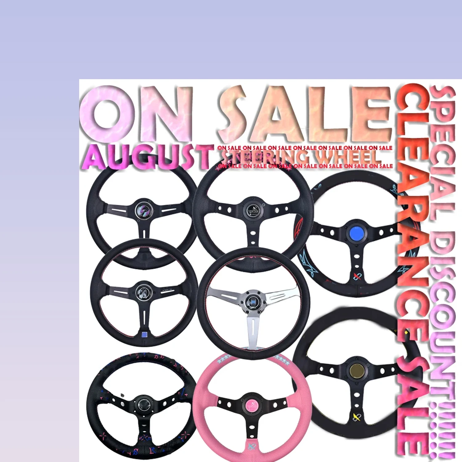 

Special Sale for VERTX Suede Leather Black Steering Wheel with Deep Flat