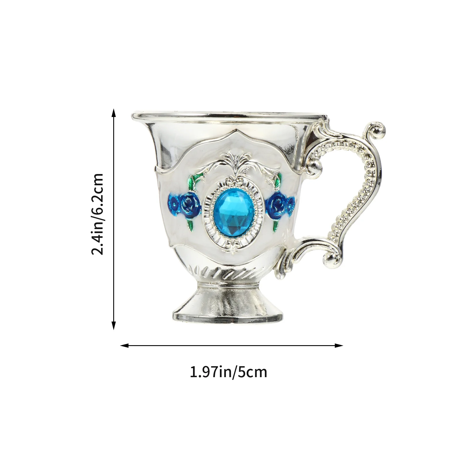 1 قطعة كوب ريترو ستايل التصميم الأوروبي حاوية المشروبات الإبداعية للمنزل بار القهوة الشاي النبيذ استخدام كوب شرب سبائك الزنك #3