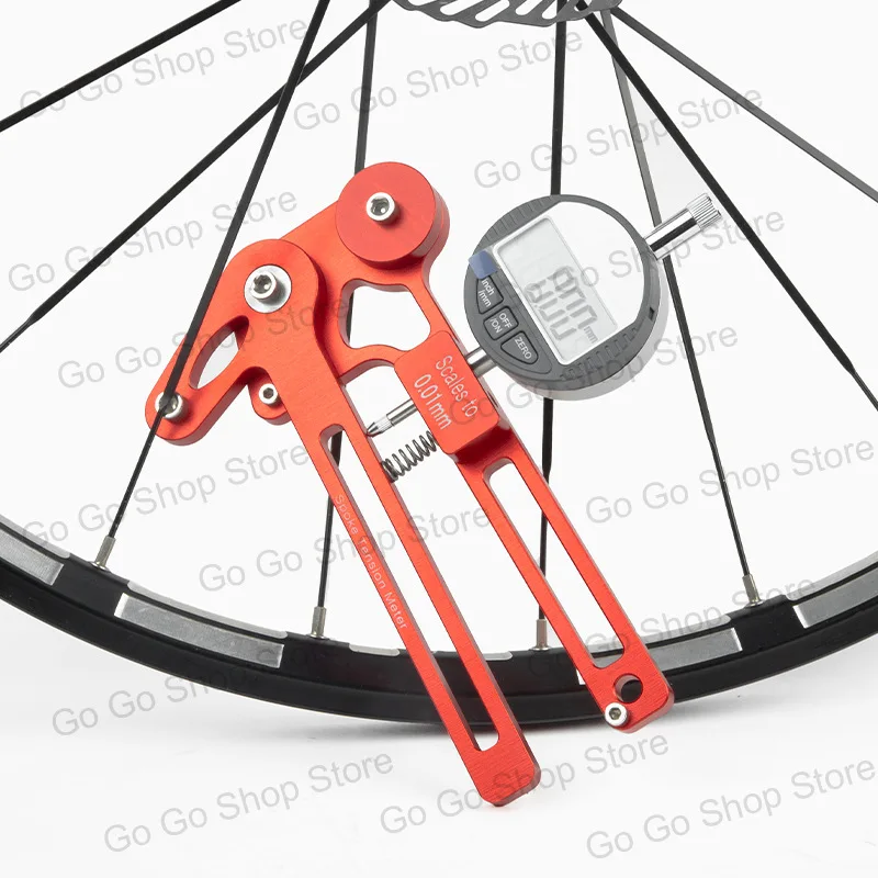 Bicycle spoke tension gauge wire tension adjustment Wheel set correction Rim tuning tool