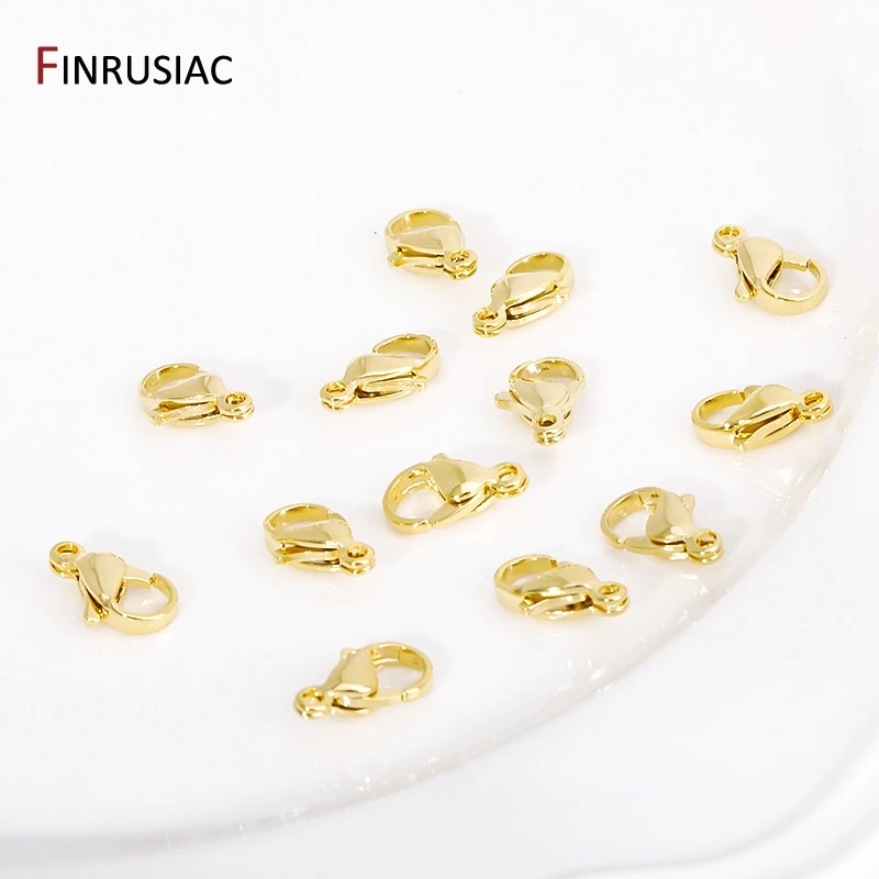 DIY Jewelry Making Accessories,14K Gold Plated Crimp End Beads,Lobster Clasp,Extender Tail Chains Wholesale