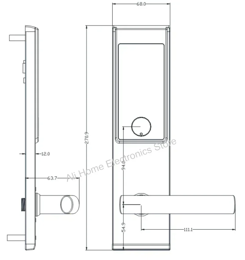 Hotel Door Lock Smart Magnetic Card Induction Lock Hotels Homestays Apartments Wooden Door Locks with Key cerradura electrónica