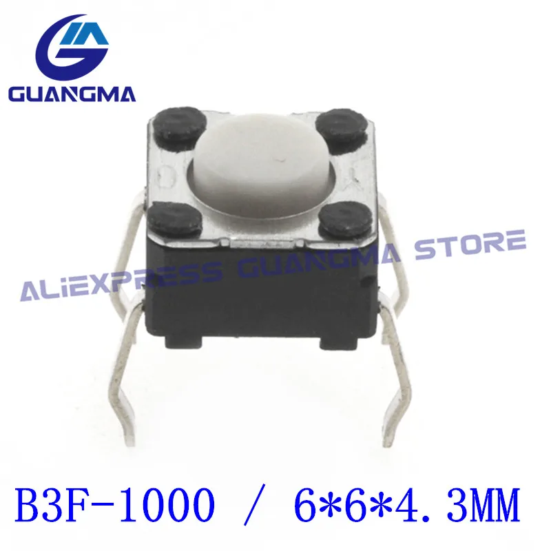 100PCS light touch Tact Switch Button B3F 1072  B3F-1062  B3F-1022  B3F 1005 B3F-1002 B3F-1000 B3F-1070 6*6*4.3 6X6X5MM 6*6*9.5