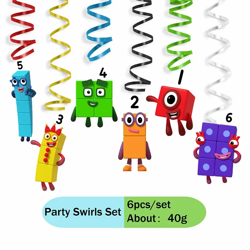 Cartoon Number Table Stickers 6