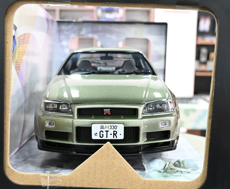 Solido 1:18 R34 1999 JDM Simulation Limited Edition Alloy Metal Static Car Model Toy Gift