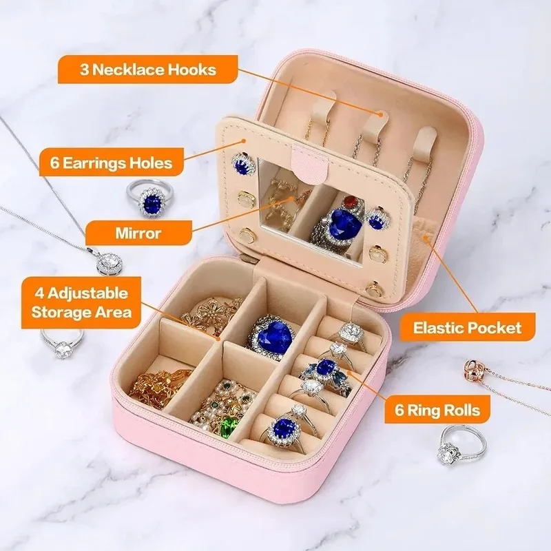 Creative Jewelry Storage Box 26 Initials Customized Personalized Organizer Case Potable Earrings Necklaces Display Stand Gifts