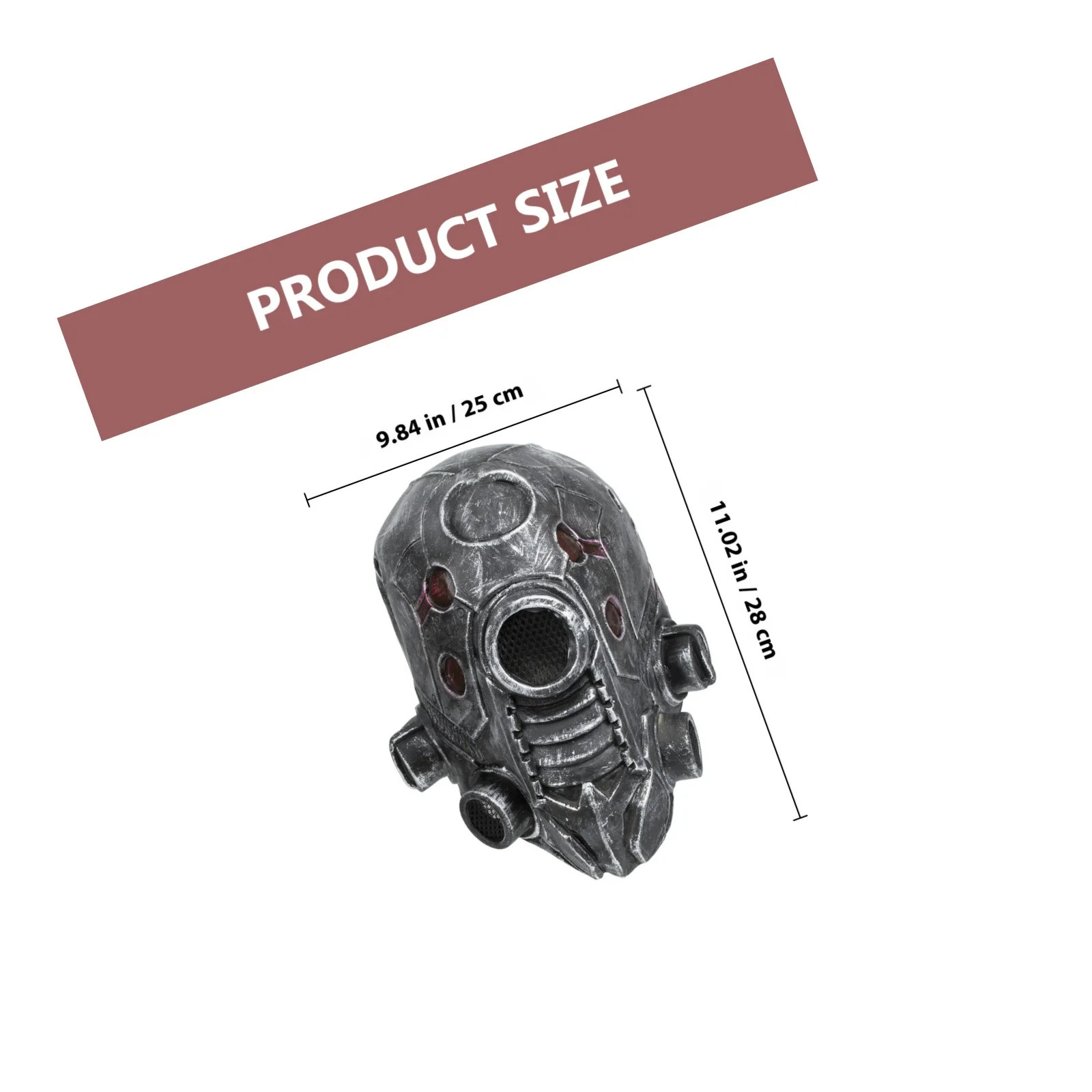 Maschera Steampunk leggera taglia unica adatta alla maggior parte degli adulti Halloween Cosplay Party Dress Up Prop Maschera di Halloween Maschere spaventose per adulti