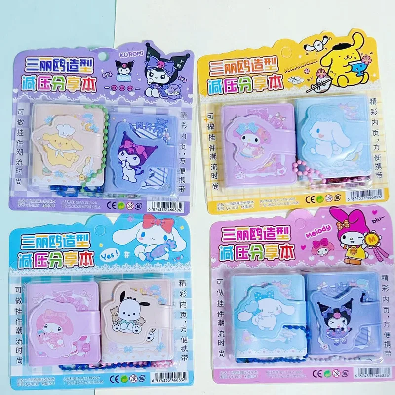 sanrio mini notebook com kuromi melody desenhos animados mao ledger livro pequeno portatil suprimentos estudante presente atacado novo 16set 01