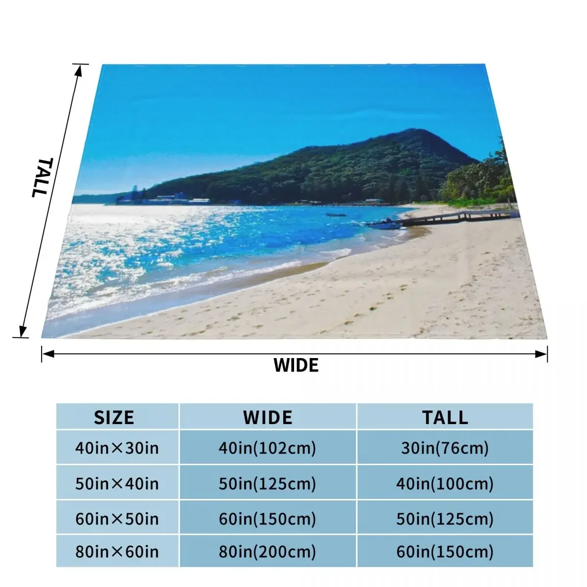 Shoal Bay! Throw Blanket Tourist Decorative Sofa Blankets