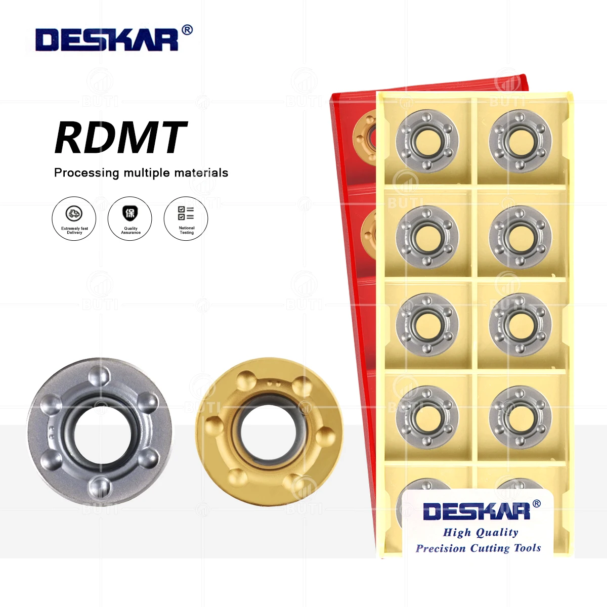 

DESKAR RDMT1204MO MQ LF6018 LF6028 LF6028S 100% Original Milling Carbide Insert CNC Lathe Cutter Cutting Turning Tool Mill Blade