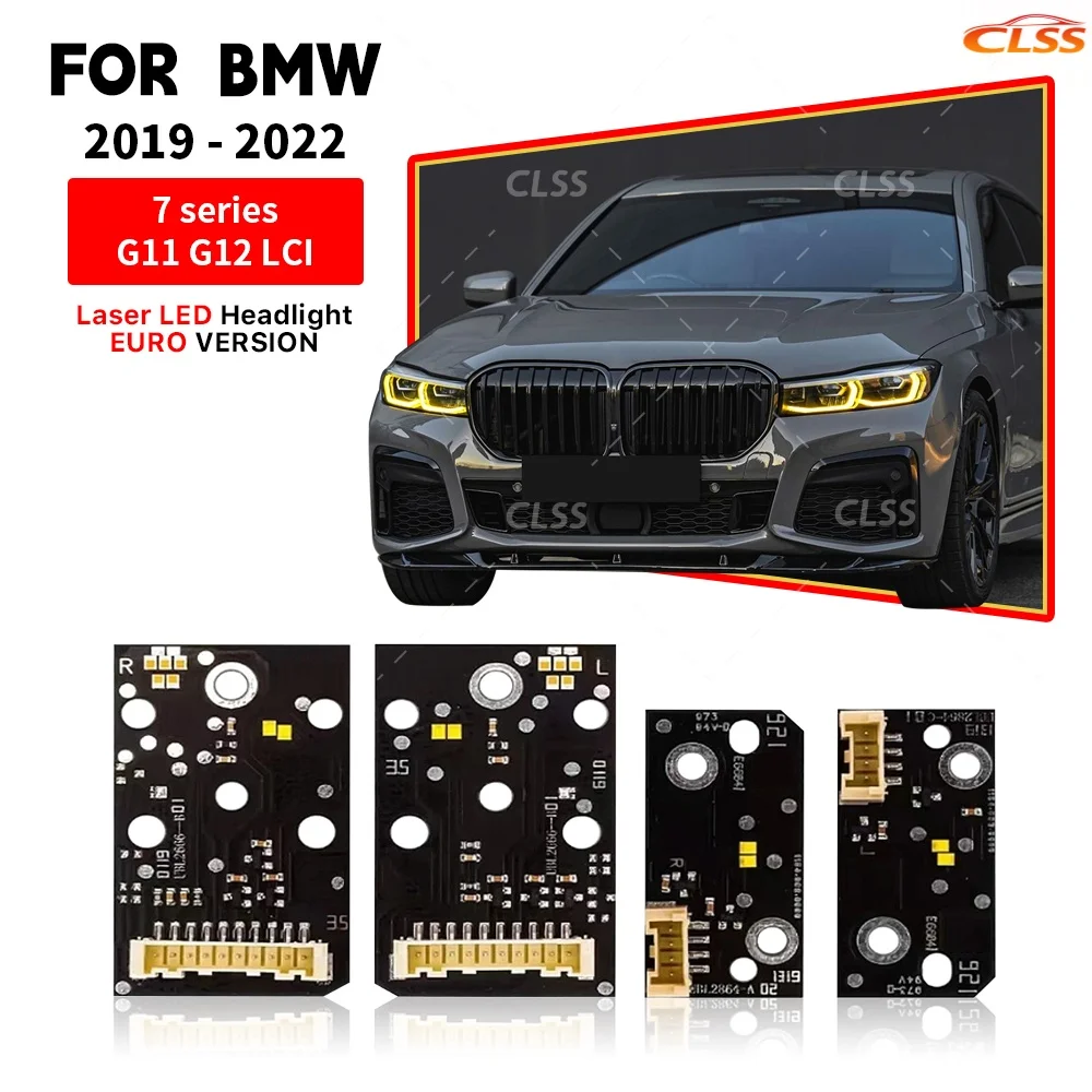 

Angel Eye DRL LED Boards For BMW 7 Series G11 G12 LCI 730i 740i 750iX 730Li 2019-2022 Laser LED Headlight Daytime Running Lights