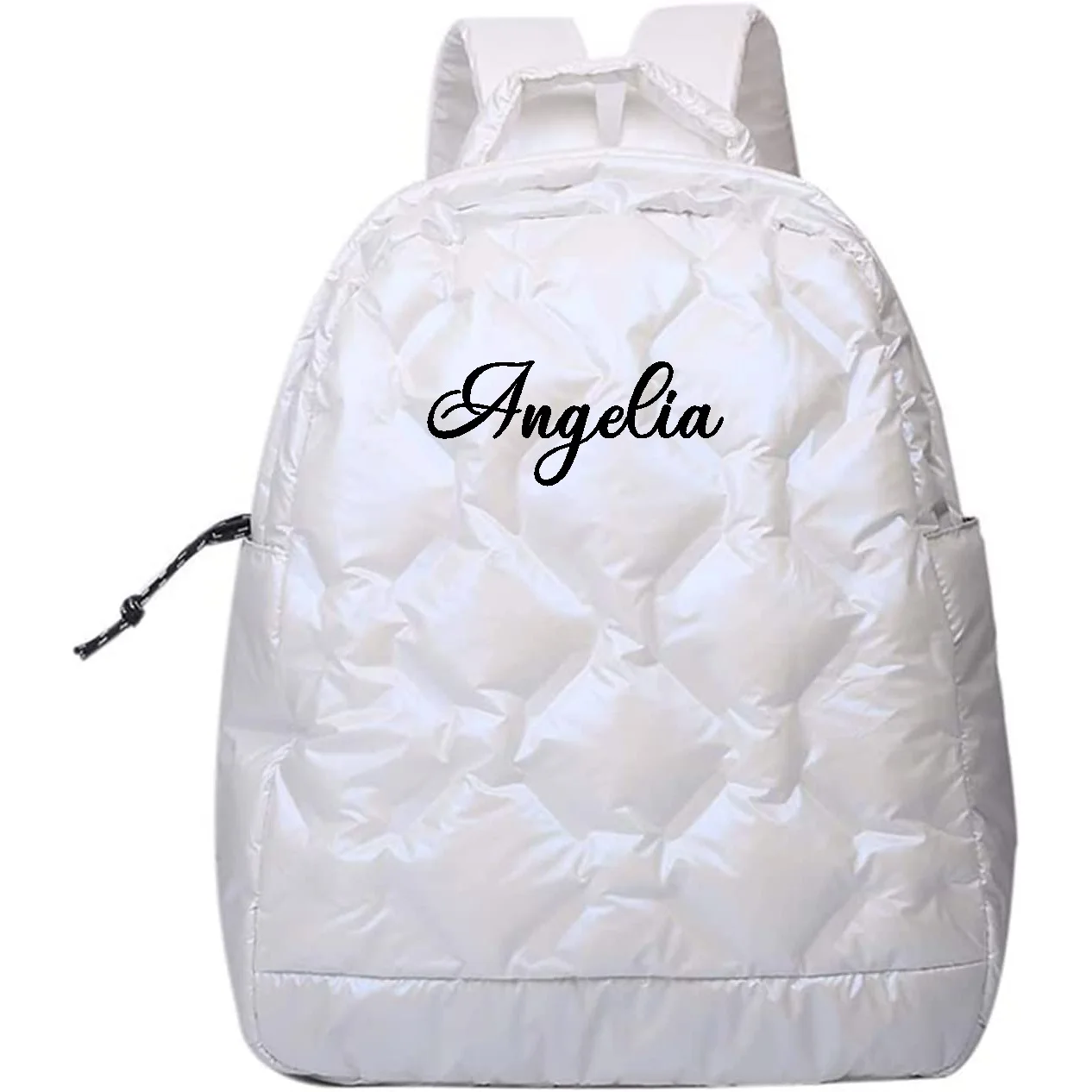 Mochila personalizada de algodón para invierno, bolso escolar de gran capacidad, personalizable con tu nombre, Unisex, 35x30x14cm