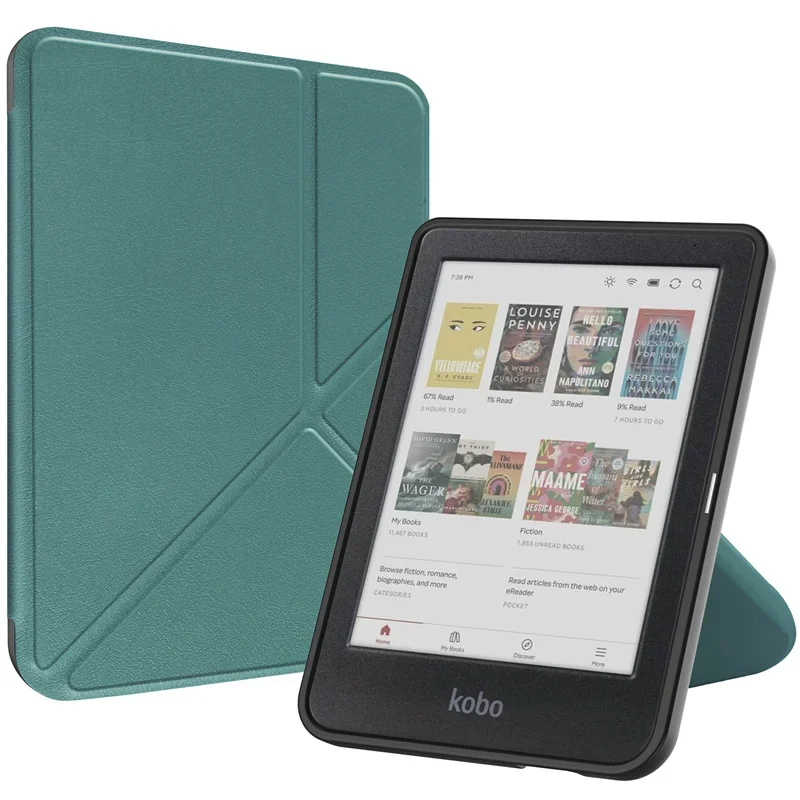 Funda for Kobo Clara Colour 2024 Case Multi-folding Magnetic Ereader Case for Kobo Clara 2e / Kobo Clara BW Cover 6'' Auto Sleep