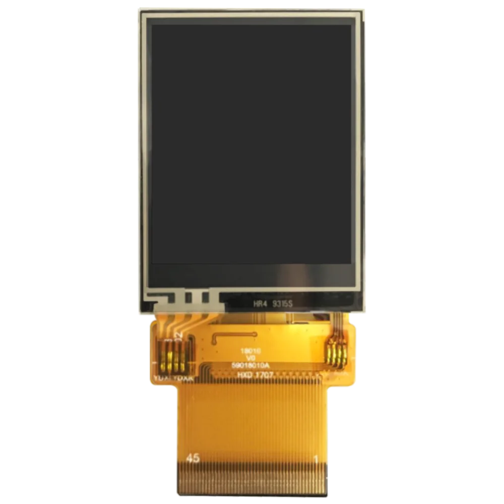 1,8 inch LCD-resolutie 240X320 hoge helderheid 550cd resistief touchscreen ST7789 controller MCU/SPI/RGB-interface TFT-scherm