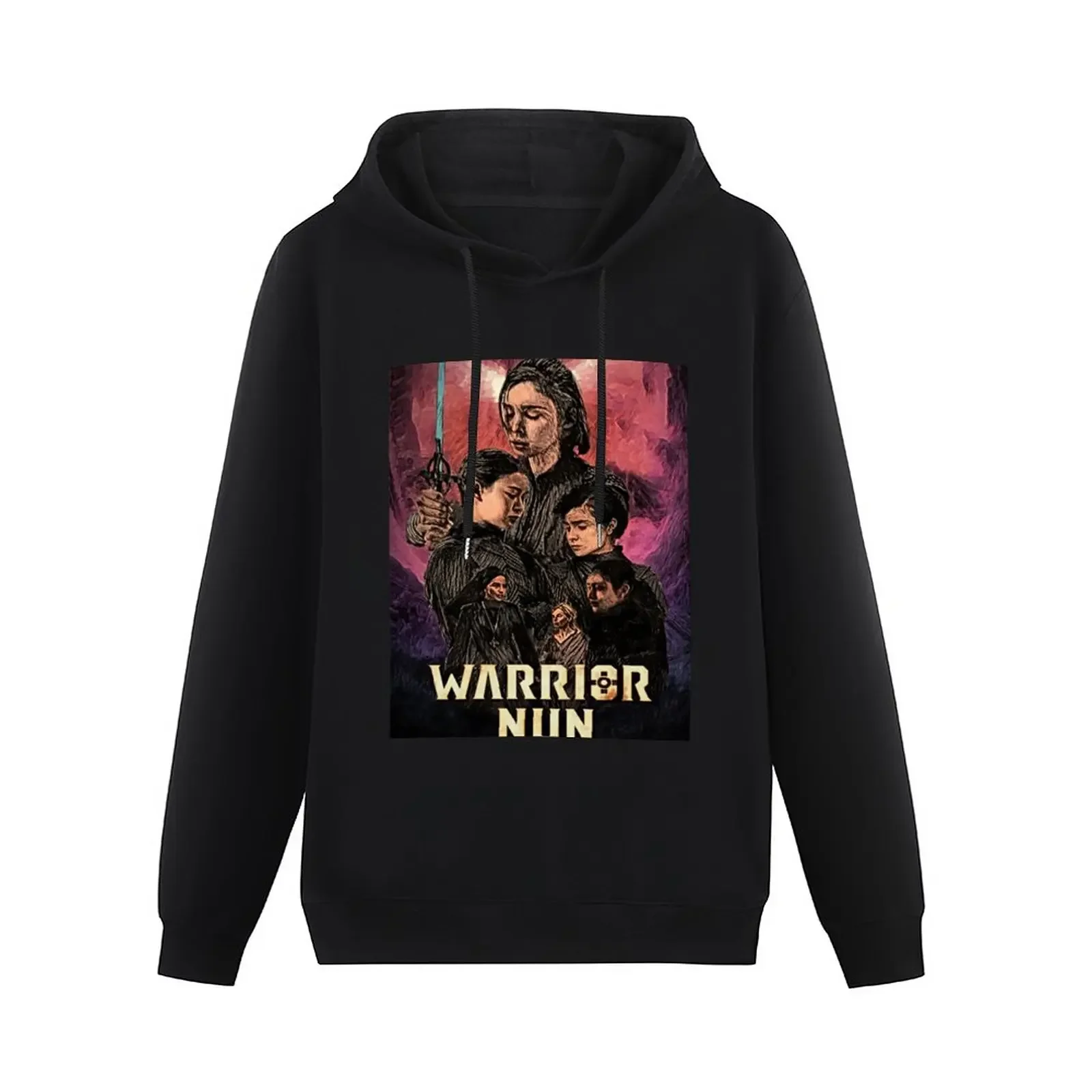 essentials graphic t shirts men mens clothes autumn clothes mens hoodie New Warrior Nun Season 2 Poster Pullover Hoodie