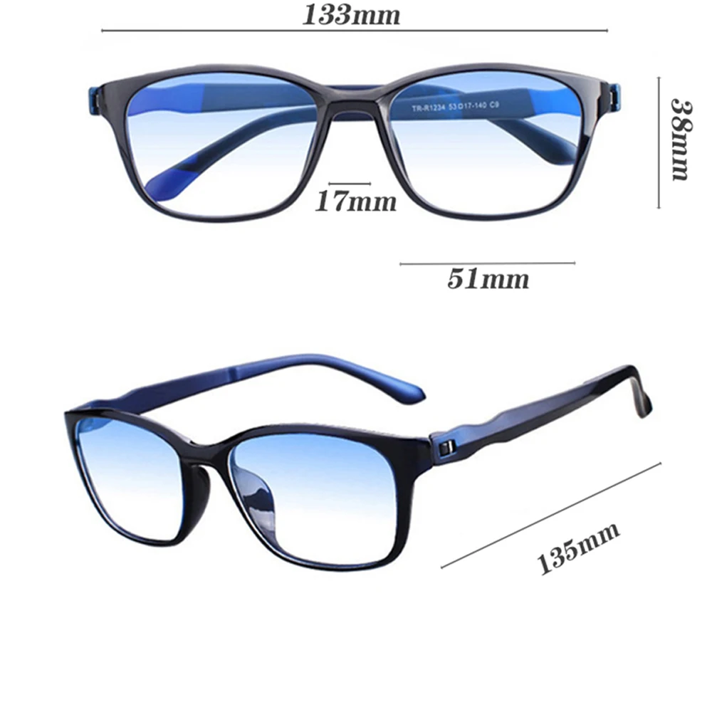 NONOR Blue Light Blocking Reading Glasses For Men Presbyopia TR90 Eyeglasses Antifatigue Computer Eyewear Unisex +1.0 To +4.0