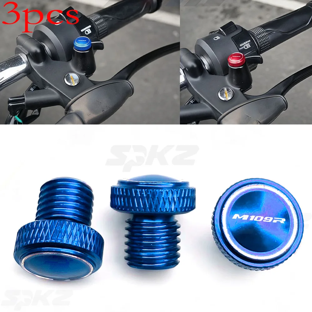 For Suzuki Boulevard M109R 109R M109 Accessories Motorcycle M10*1.25 CNC Aluminum Mirror Hole Plugs Screws Bolts Cover Caps