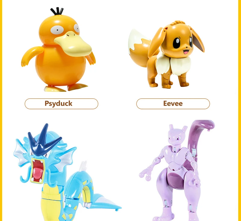 Pokemon Transform Poké Ball Pikachu Pokeball Charizard Bulbasaur Figuren Spielzeug Ornamente Mewtwo Gengar Modellpuppe Kindergeschenke – Detail 6