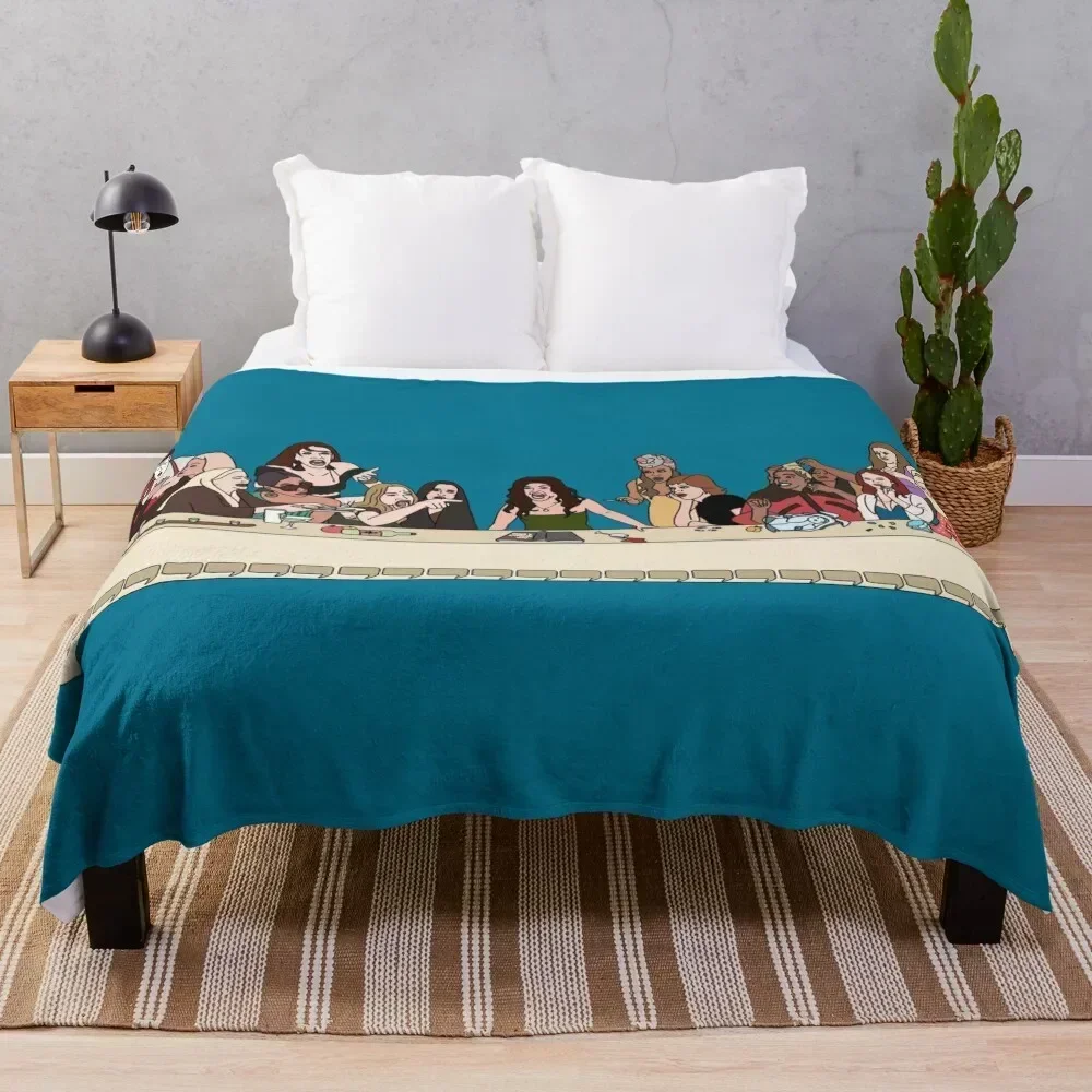 The Last Supper of the Real Housewives Throw Blanket Warm Throw Blanket Gift for Anniversary