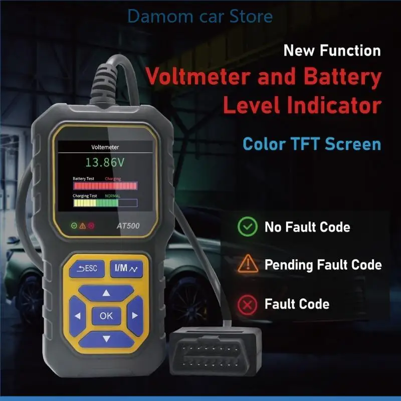 

A2UC OBDII и EOBD CODE Scanner Scanner Automotive Code Reader для тестирования системы зарядки