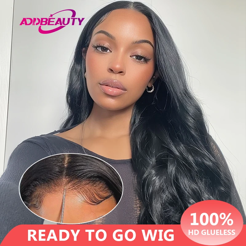 

Glueless Ready To Go Lace Front Wigs Human Hair Pre Plucked Glueless Wigs for Black Women Body Wave 6x4 Lace Frontal Hair Wigs