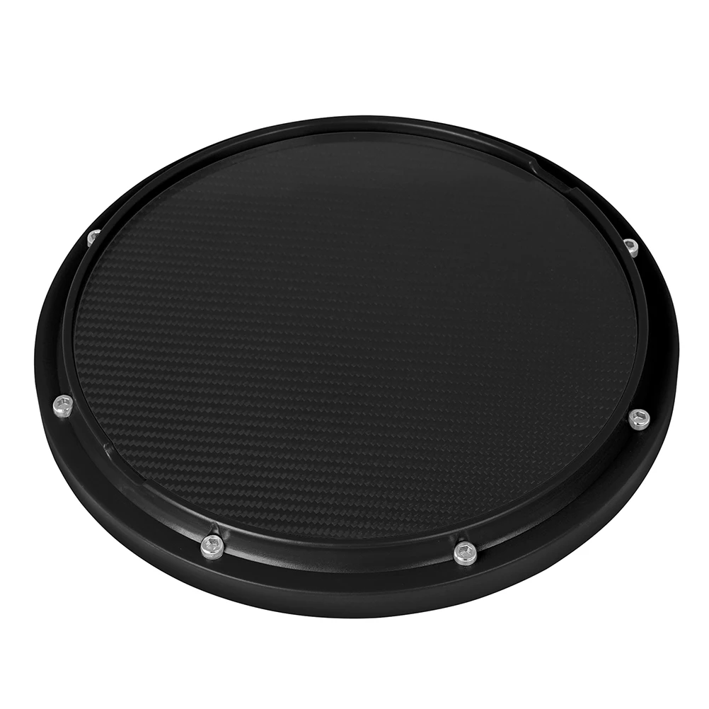 

Abs Carbon Fiber Drum Practice Pad Beginner Training Accessory Drum Set Dumb Drum Pad Metronome