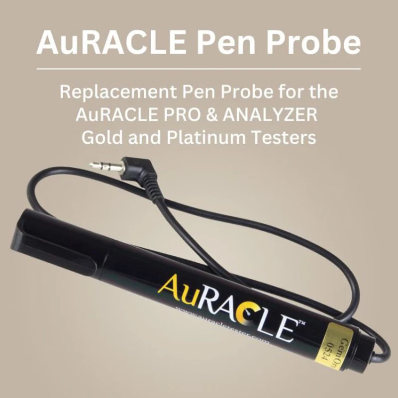 GEMORO AuRACLE PRO & ANALYZER Replacement Pen Probe Item #2018 for Gold Platinum Tester 5000 Tests Saline Solution Tip