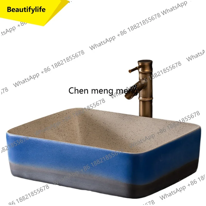 

A53 Chinese basin antique hotel washbasin toilet household sink retro ceramic washbasin