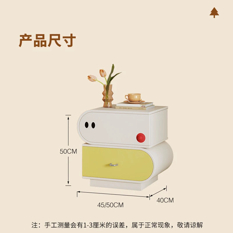 Cute Trendy Drawer Aesthetic Bedside Table Creative Nightstands Elegant Wohnzimmertisch Bedroom Furniture Bedroom Furniture