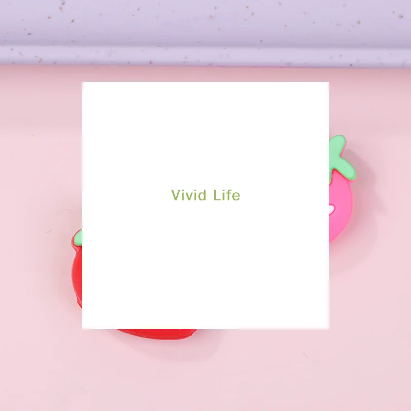 

New Sale Strawberry Tennis Racket Shock Pad Buffer Silicone Vibration Dampeners Anti-Vibration Tennis Racquet Shock Absorber