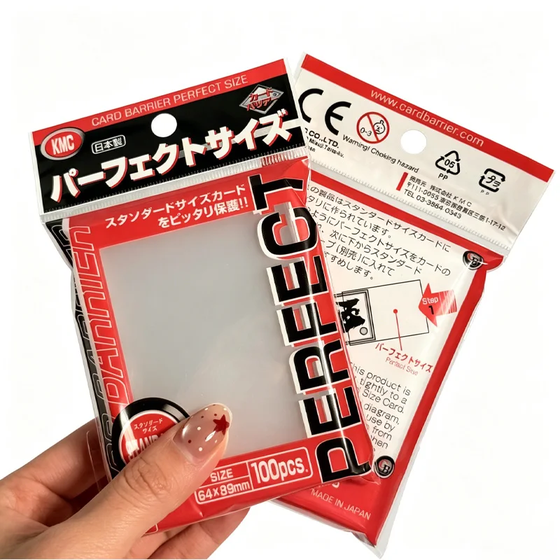 KMC 100PCS Transparent Card Sleeves 64x89mm Perfect Fit Inner Sleeves Standard Size Trading Card Protectors
