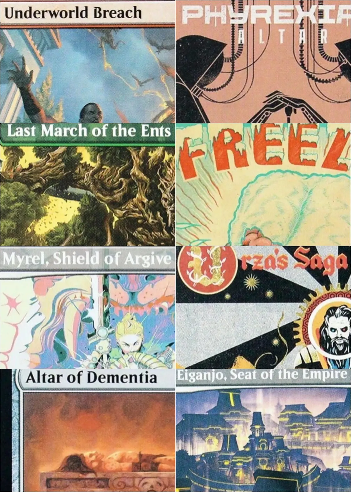 

SLC Urzas Saga/Myrel, Shield of Argive/Phyrexian Altar Magical Proxy Cards Top Quality Gathering Board Playing Trading Cards