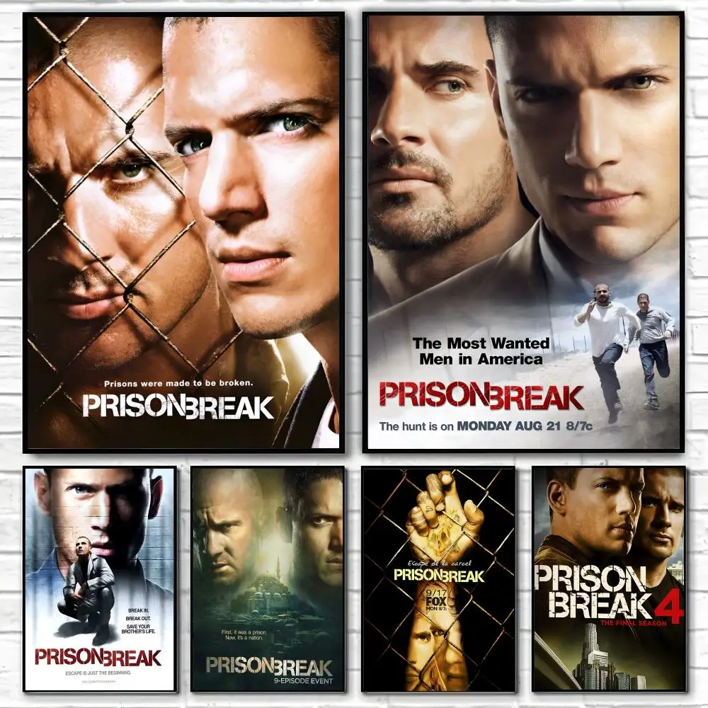 TV Series Prison Break Poster Classic poster and wall art prints are suitable for living rooms, bedrooms,and home