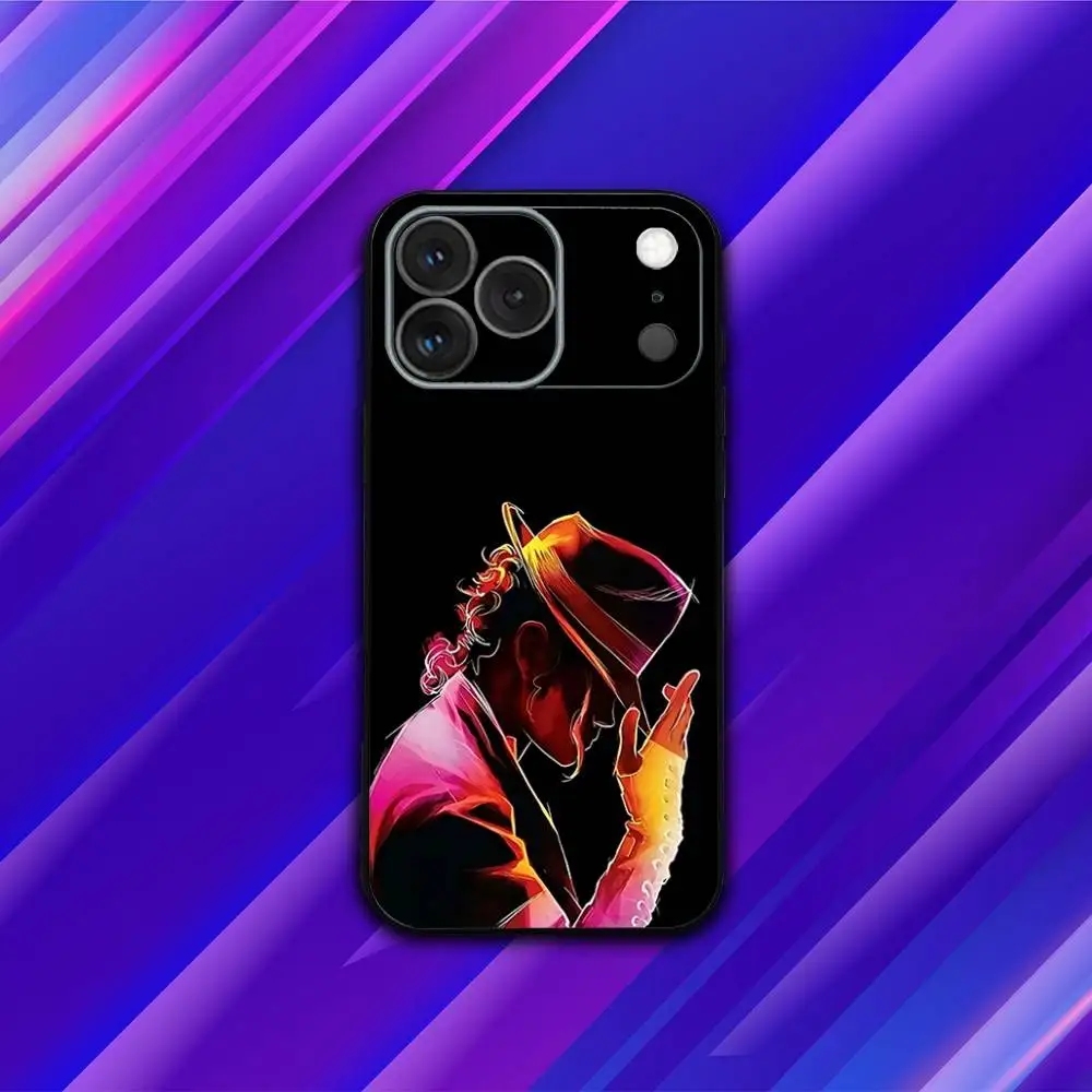 Funda de teléfono M-Michael Singer J-Jackson para iPhone 17,16,15,14,13,12,11,Pro,Max,Plus,X,XS,SE4,E,Mini,funda negra suave