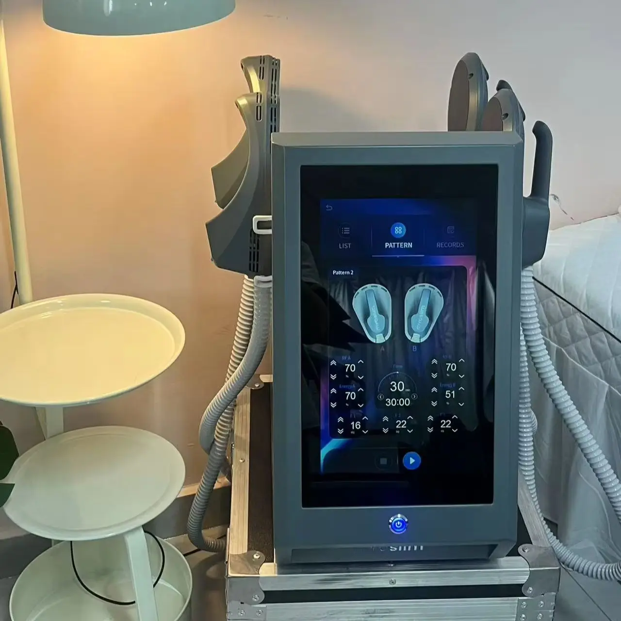 6500W RF 200HZ Body Shaping Machine Professional Muscle Growth Fat Burn High-Intensity Electromagnetic Stimulator