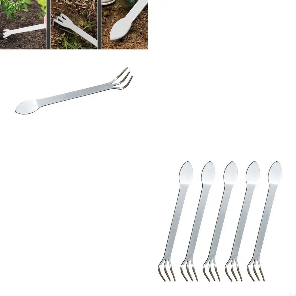 

M7DA Garden Tool Stainless Steel Gardening Rakes Bonsai Root Loosen Soil Root Rakes